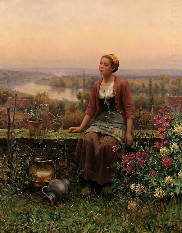 Maria on the Terrace, Daniel Ridgeway Knight